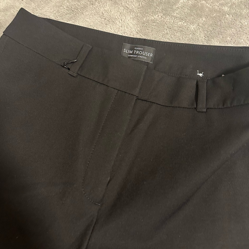 White House Black Market black slim trousers size 4